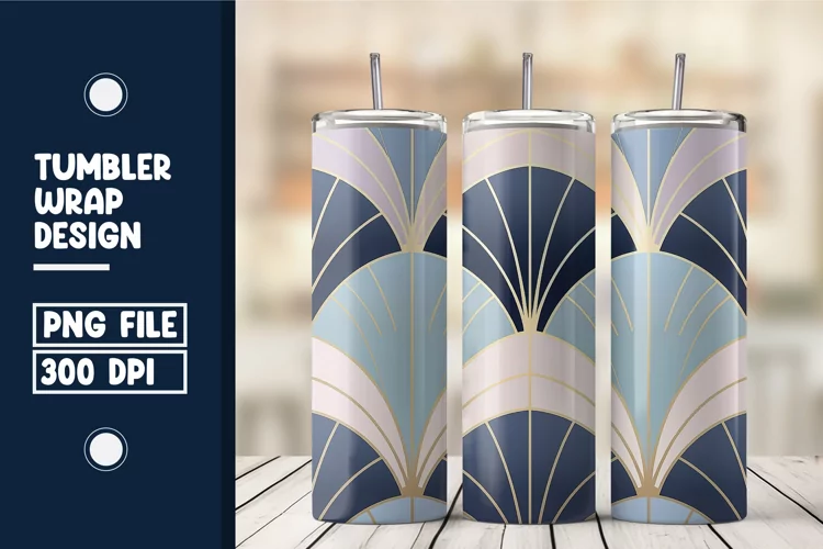 Flat Scandinavian Tumbler Wrap Design
