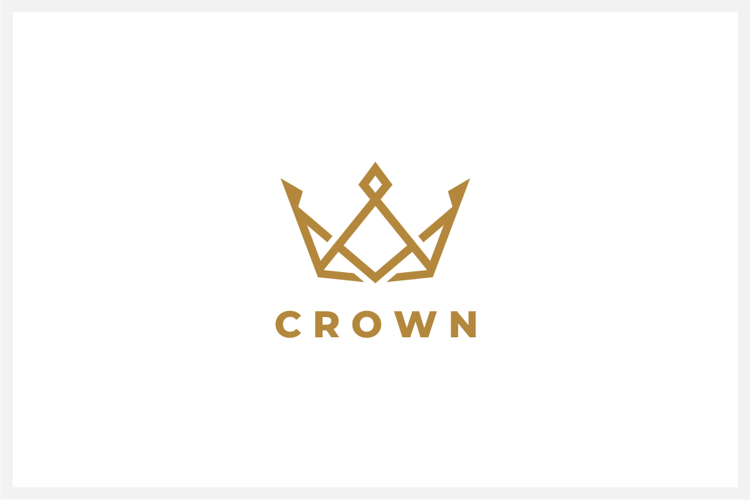 Crown Logo Design Vector Template