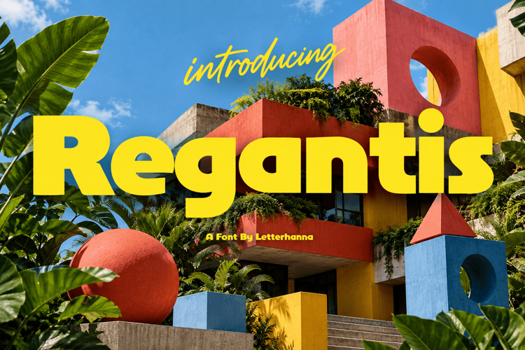 Regantis Geometric Font: Bold, Playful and Unconventional
