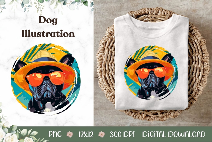 Funny French Bulldog Dog Illustration, French Bulldog PNG