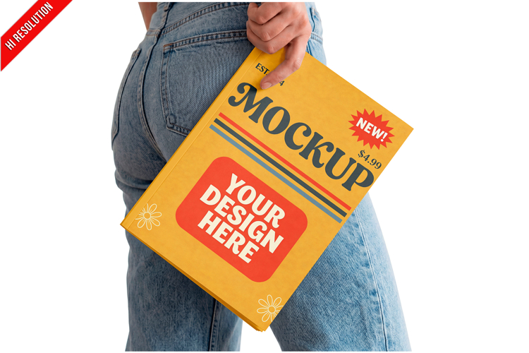 Woman Carrying A Magazine