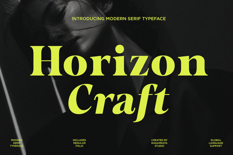 Horizon Craft - Bold Magazine Serif Font
