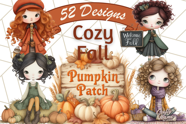 Cozy Fall Clipart 52 PNG Autumn Cozy Elements