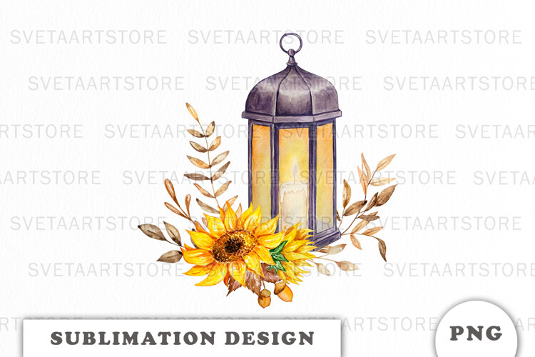Watercolor Autumn Composition png example image 1