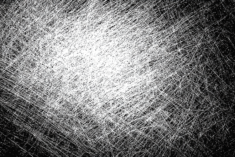 Scratched Grunge Texture Black and White Abstract Background