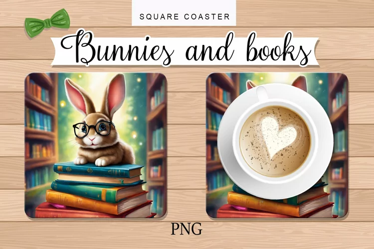 a hot plate, a bunny, books