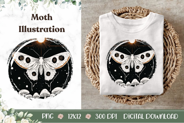 Moth Illustration Image 2
