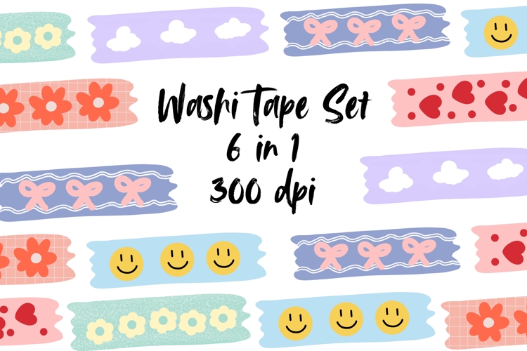 Cute Washi Tapes Set
