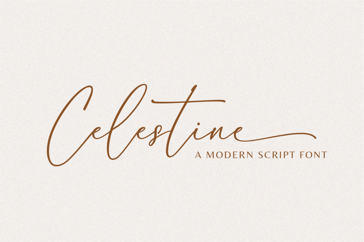 Celestine A Modern Script Font