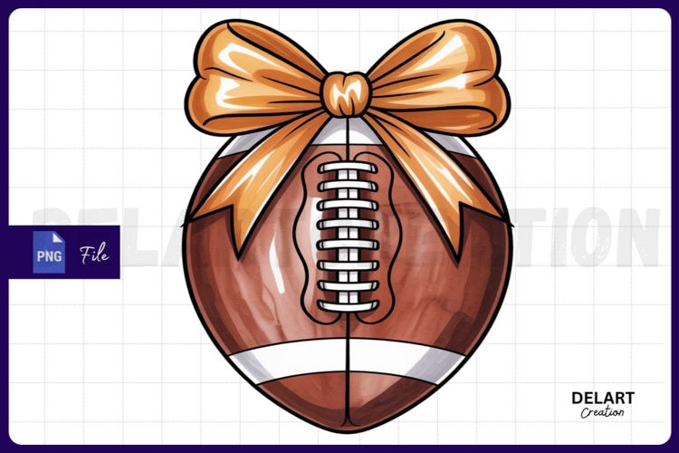 Coquette Football Png, Football Clipart Design