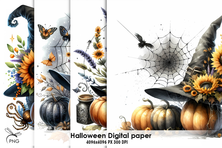 Halloween digital paper