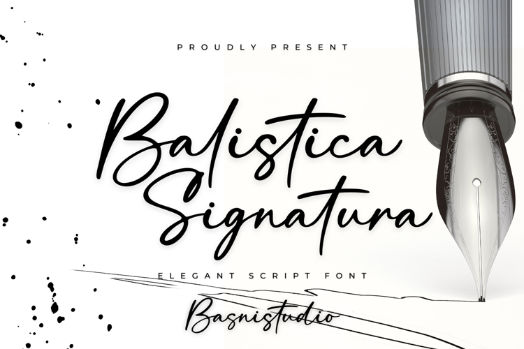 Balistica Signatura a Elegant Script