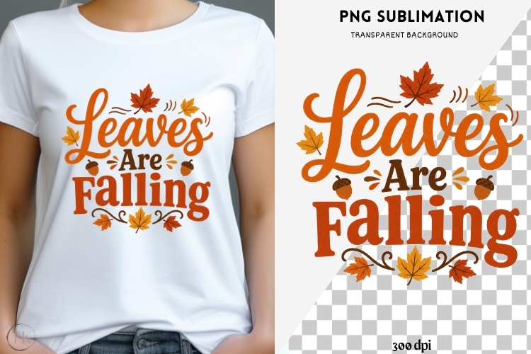 Fall phrase png design for T-shirts
