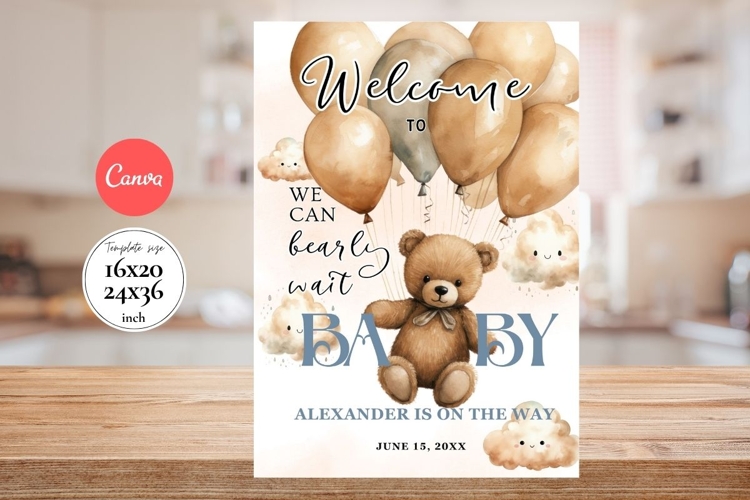 Baby Shower Welcome Sign Template 173