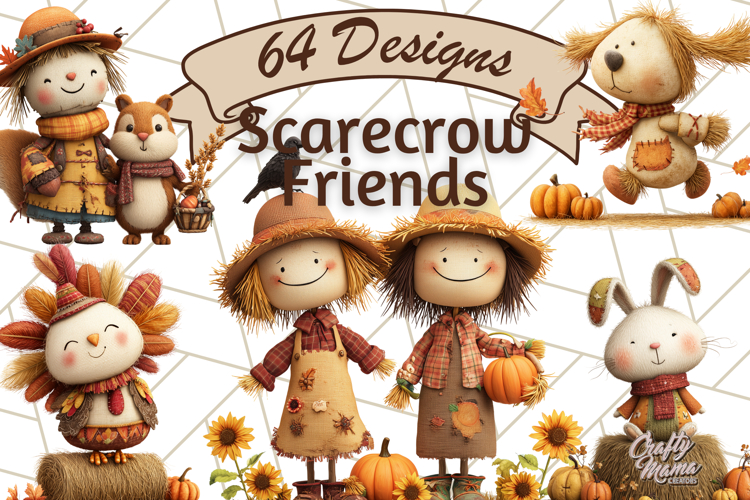 Cute Scarecrow Clipart Image 23