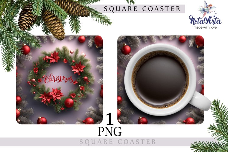 Christmas Coasters| PNG Christmas