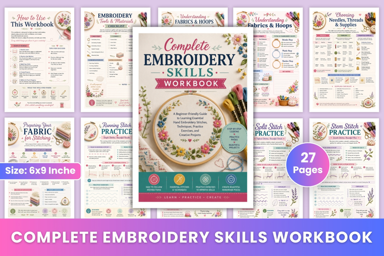 Complete Embroidery Skills Workbook