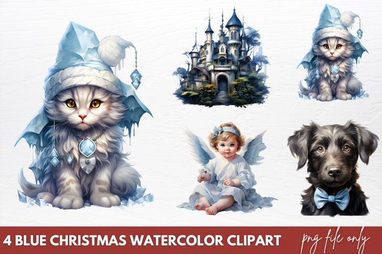 Christmas Watercolor Clipart Image 3