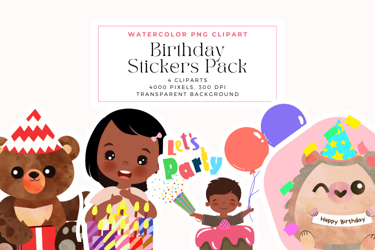 Birthday Stickers Pack