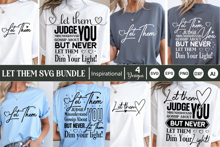 Let them SVG | Inspirational | Front and Back SVG
