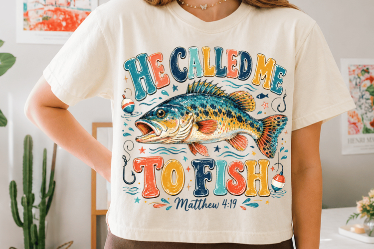 He Called Me to Fish PNG, Christian Fishing PNG, Matthew 4:1