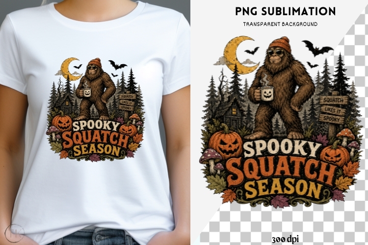 Big foot png design for T-shirts