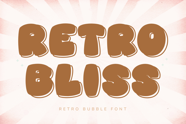 Retro Bliss - Retro Bubble Font