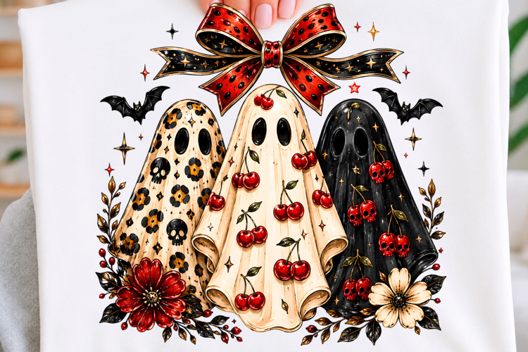 Spooky Coquette Ghosts Trending Tshirt