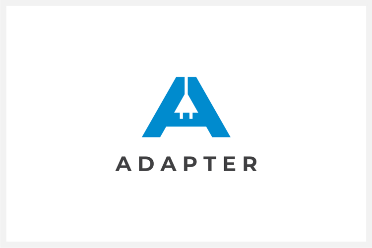 Adapter - Letter A Logo Design Vector Template