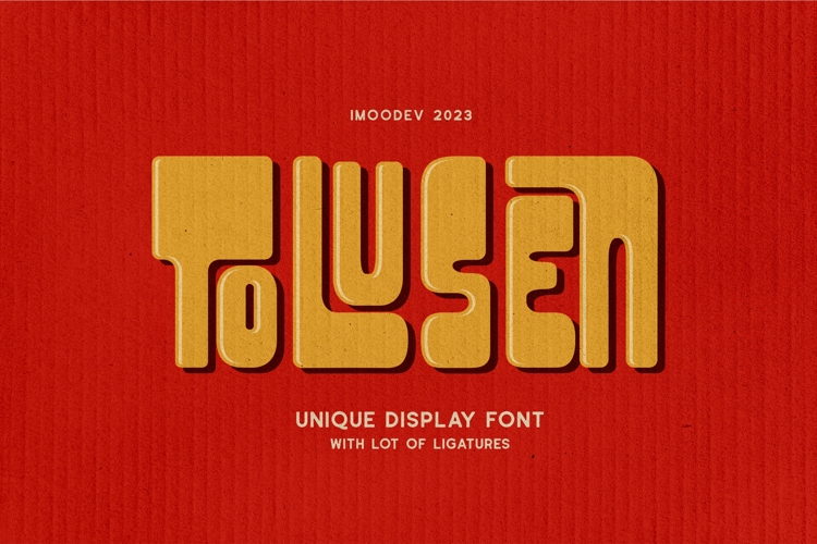 Tolusen - Bold Retro Font
