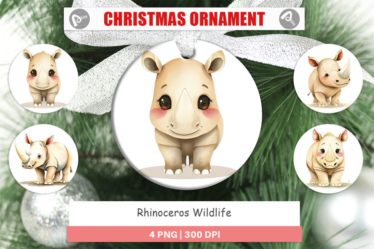 Ornament Rhinoceros Wildlife