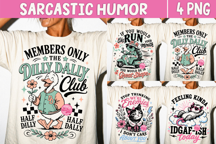 Trendy Sarcastic Humor PNG, Savage Retro Meme Sublimation