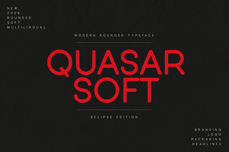 Quasar Soft Modern Rounded Sans Serif Font