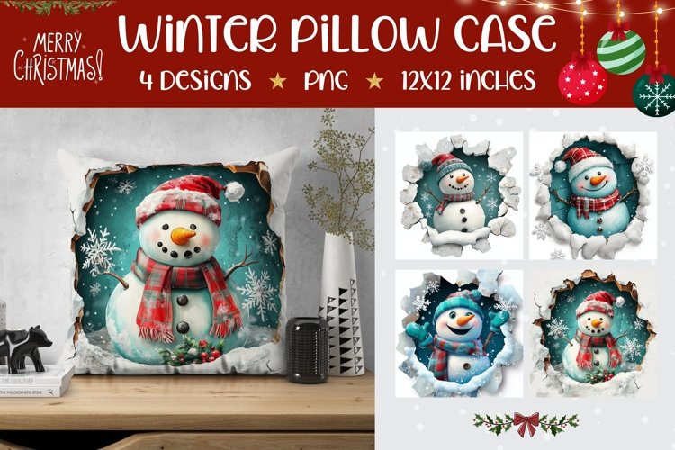 Christmas Snowman Clipart Image 9