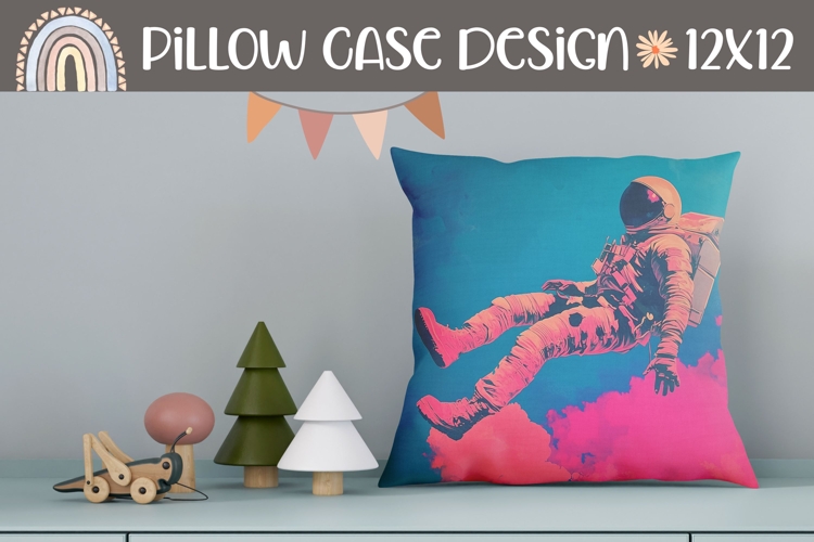 Space Pillow Design, Astronaut Pillow Sublimation
