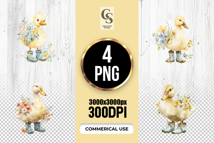 Cute Duckling Clipart Image 2