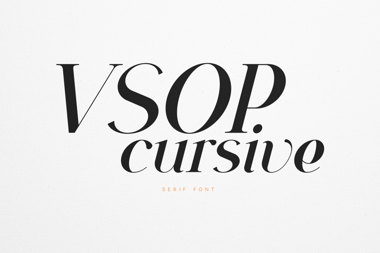 VSOP Cursive Elegant Serif Typeface