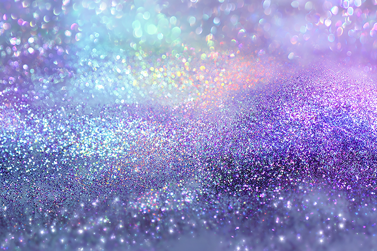 Sparkling glitter and shimmering lights