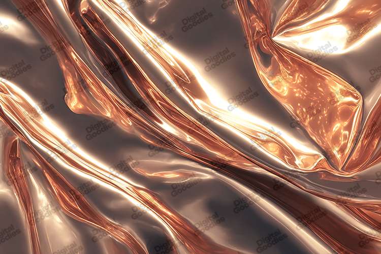 Rose Gold Metallic Chrome Folded Texture Background JPG