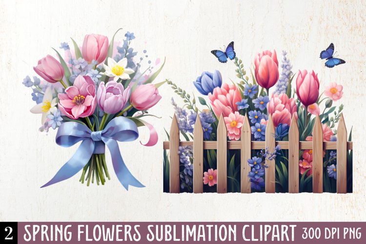 Spring Flowers Clipart Image 5