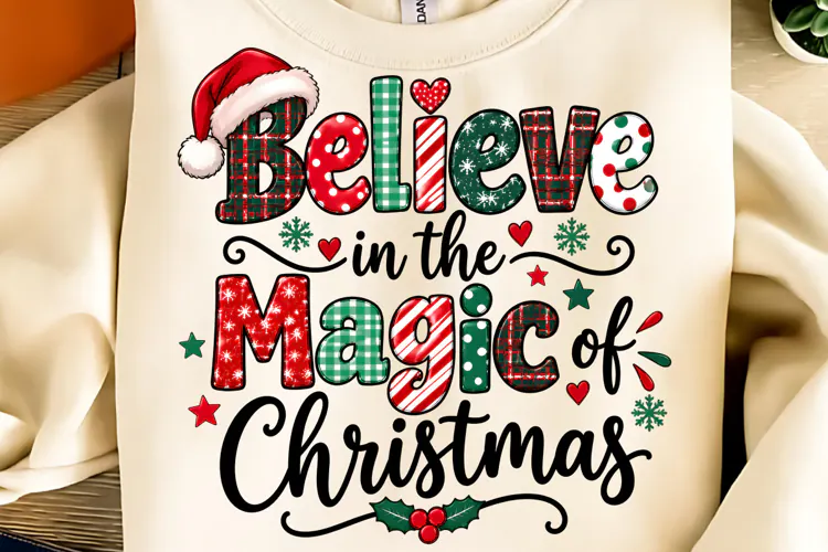 Believe In The Magic Of Christmas PNG, Merry Christmas PNG