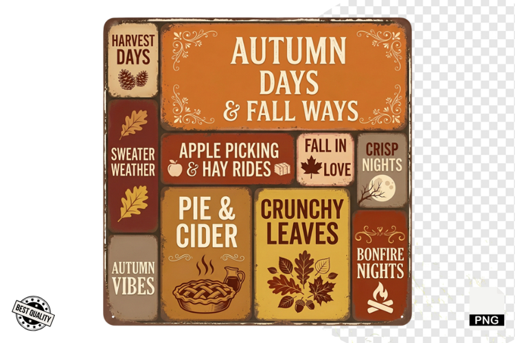 Autumn Signs PNG
