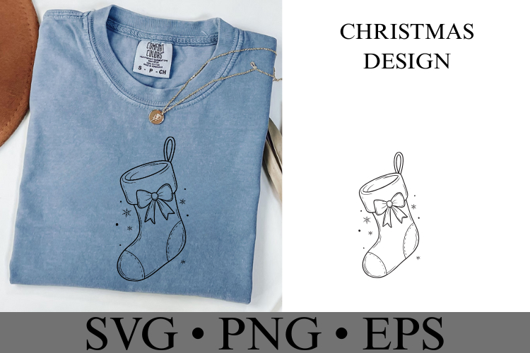 Christmas Sock Svg | Christmas svg | Shirt Svg
