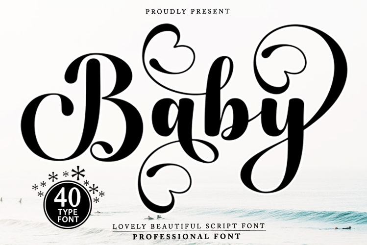 Baby - Family Font In 40 Type