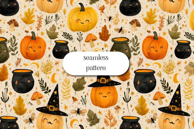 Halloween Seamless Pattern Image 5