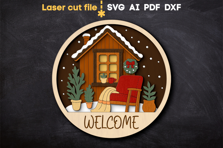 Christmas Welcome Sign Svg Image 7