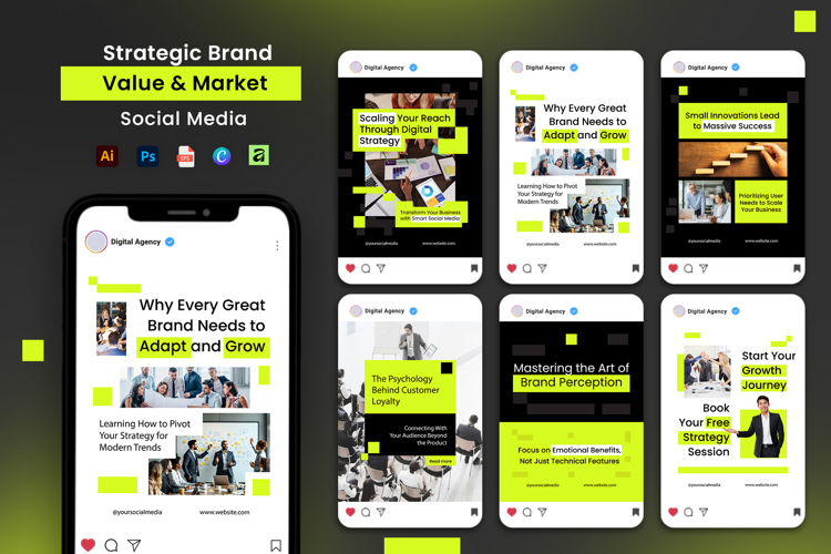 Strategic Brand Value & Market Social Media Post