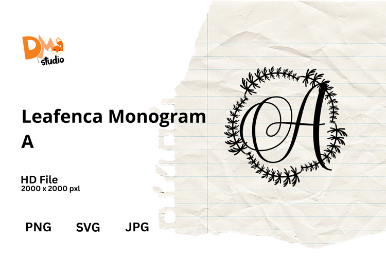 Floral Monogram Letter Svg Image 7