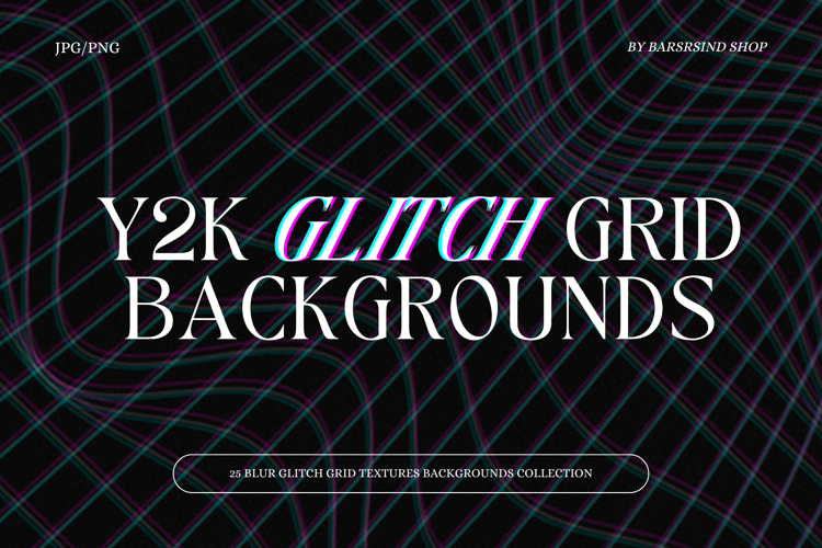Y2K Distorted Grid Backgrounds