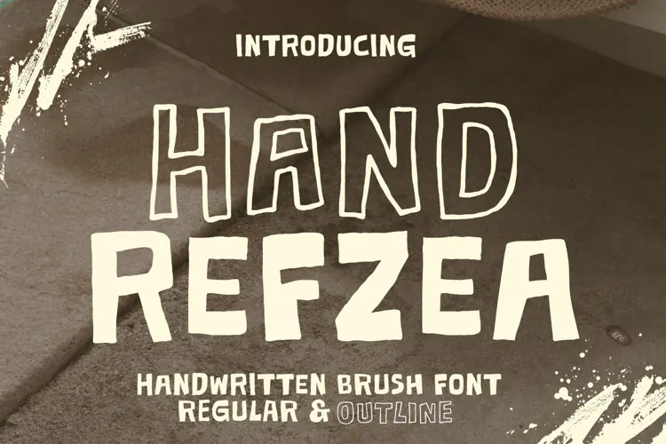Hand Rafzea - Crafty Font